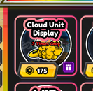 All Star Tower Defense : Cloud Unit Display 