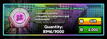 All Star Tower Defense X Demon Door Summon
