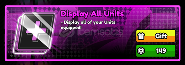 All Star Tower Defense X Display All Units