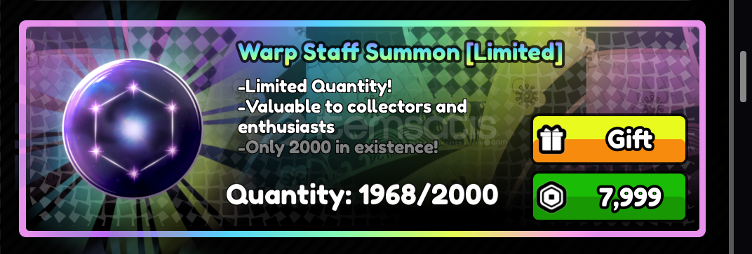 All Star Tower Defense X Warp Staff Summon All Star Tower Defense X Warp Staff Summon