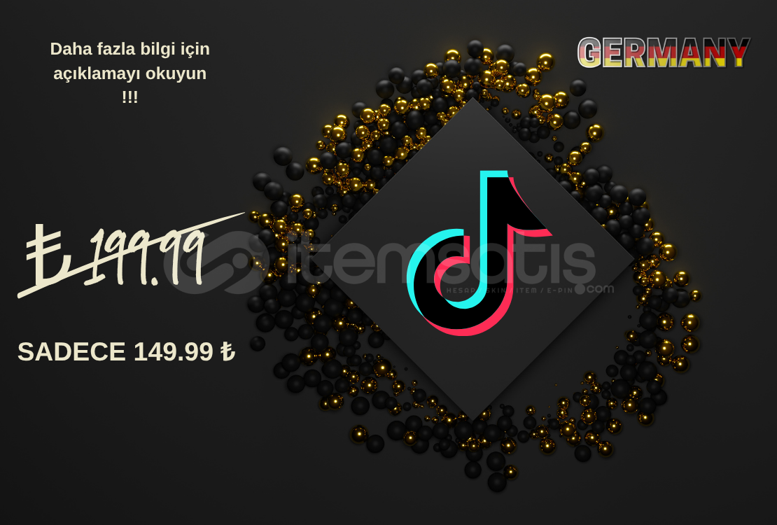 ALMANYA KAYITLI TikTok HESABI SIFIR ALMANYA KAYITLI TikTok HESABI SIFIR