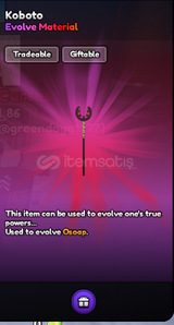 ALS K0B0T0 EVOLVE İTEM (OSOAP) 2X STOK
