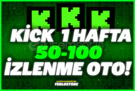  ⭐ (1 HAFTA OTO) KİCK 50 - 100 İZLİYİCİ 