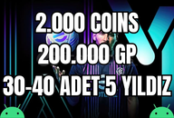Android | 2.000 Coins + 200K GP + Random 30-40