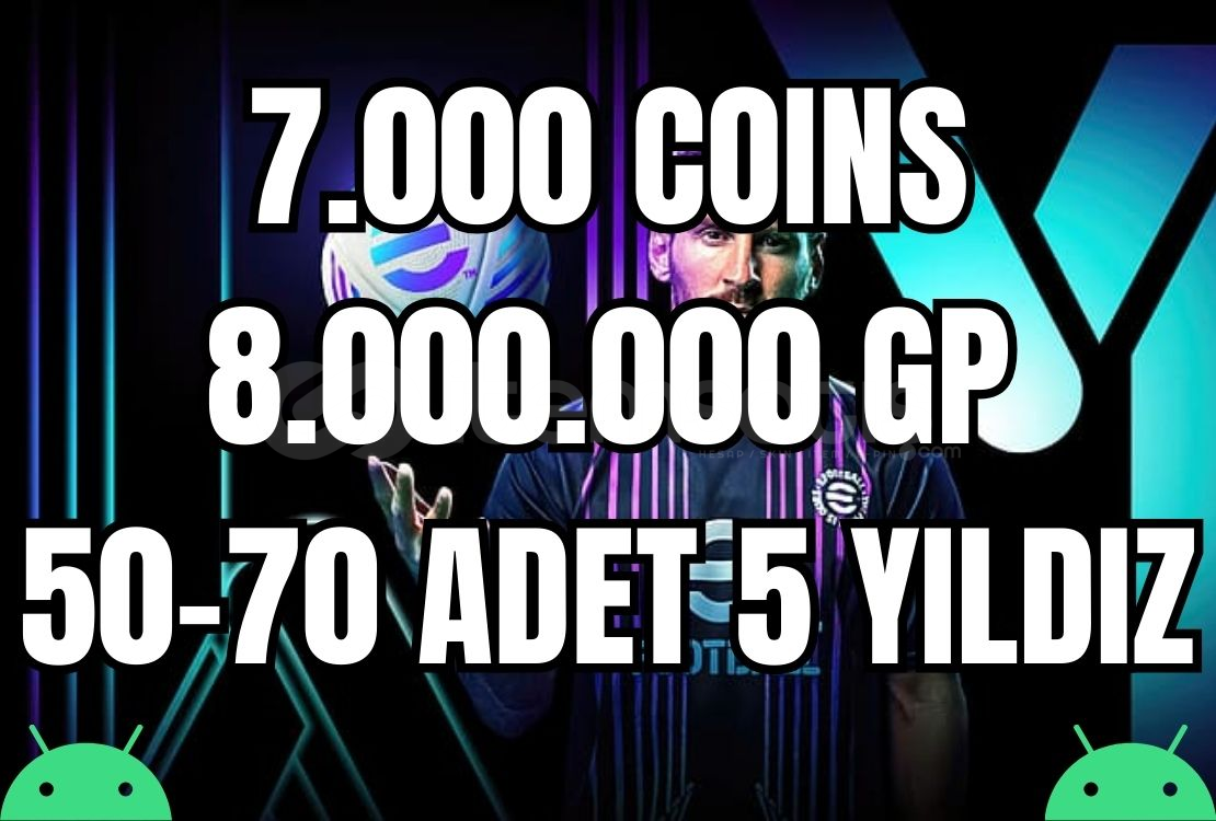 Android | 7.000 Coins + 8M GP + Random 50-70 Android | 7.000 Coins + 8M GP + Random 50-70