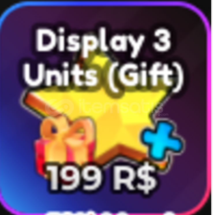 Anime Adventures Display 3 Units GAMEPASS Anime Adventures Display 3 Units GAMEPASS