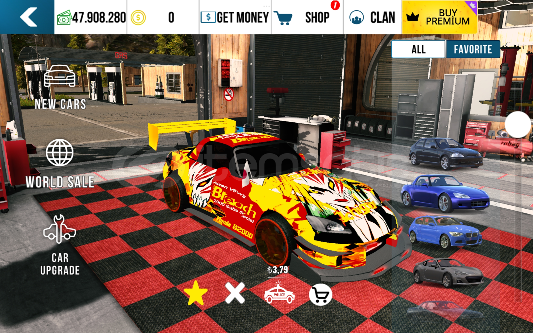 İchigo anime çizimli araba İchigo anime çizimli araba