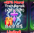 Anime Crusaders 10x Trait Reroll