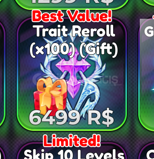 Anime Crusaders Trait Reroll x100 Anime Crusaders Trait Reroll x100