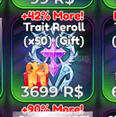 Anime Crusaders Trait Reroll x50