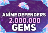 ⭐Anime Defenders 2.000.000 Gems⭐