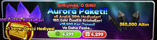 Anime Defenders Aurora Paketi! Anime Defenders Aurora Paketi!