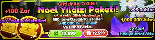 Anime Defenders Noel Yıldızı Paketi!