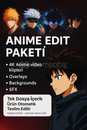 Anime Edit Paketi | 4K • Overlays • Background