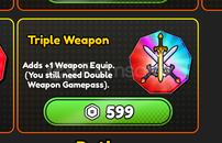Anime Eternal Triple Weapon