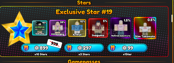 Anime Eternal Exclusive Star 19 x10