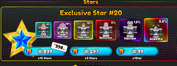 Anime Eternal Exclusive Star 20 x3