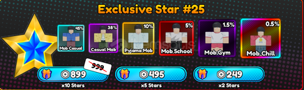 ⭐Anime Eternal Exclusive Star 25 x5⭐ 