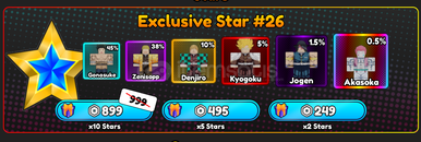 Anime Eternal Exclusive Star 26 10x Star Anime Eternal Exclusive Star 26 10x Star