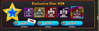 Anime Eternal Exclusive Star 28 x10