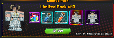 Anime Eternal Limited Pack 13