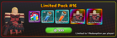 Anime Eternal Limited Pack 16