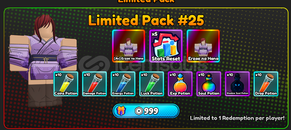 Anime Eternal Limited Pack 25