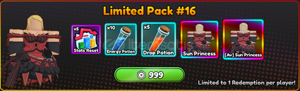 ⭐Anime Eternal Limited Pack #16⭐