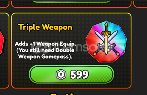 Anime Eternal Triple Weapon Anime Eternal Triple Weapon