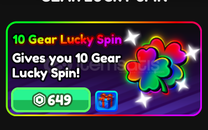 Anime Final Quest 10 Gear Lucky Spin