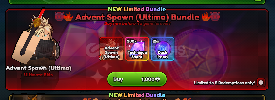 Anime Last Stand Advent Spawn (Ultimate) Bunde Anime Last Stand Advent Spawn (Ultimate) Bunde