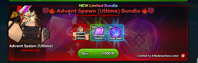 Anime Last Stand Adwent Spawn Ultima Bundle