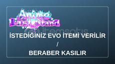 3X vardır Anime last stand evo item