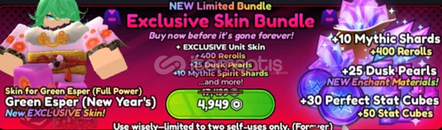 ⭐Anime Last Stand : Exclusive Skin Bundle⭐