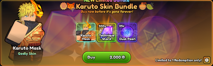 ⭐Anime Last Stand Karuto SkinBundle⭐