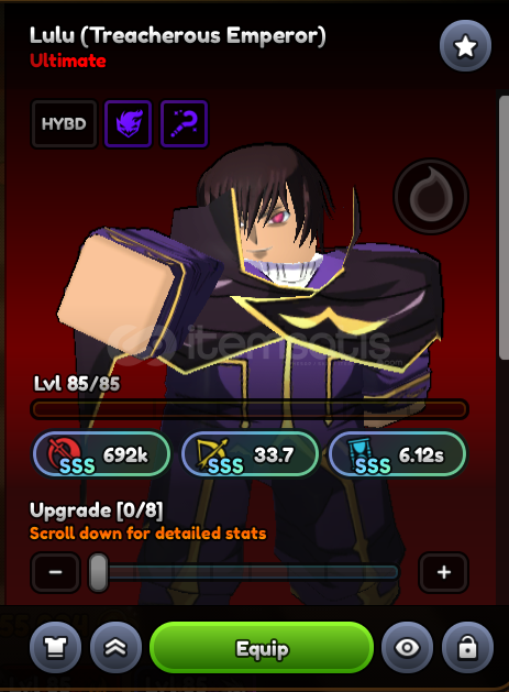 Anime Last Stand Lelouch (Lulu) Evo full SSS Anime Last Stand Lelouch (Lulu) Evo full SSS