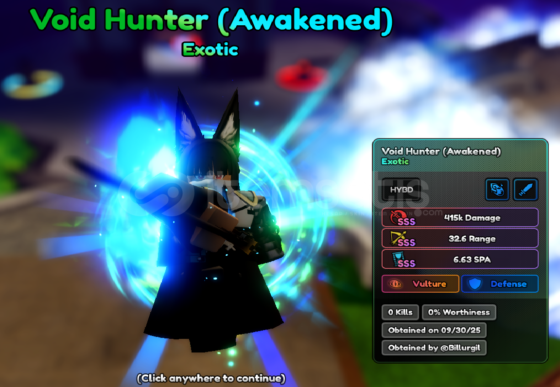 Anime Last Stand Void Hunter SSS Anime Last Stand Void Hunter SSS