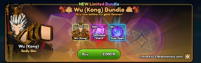 Anime Last Stand Wu Kong Bundle