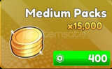 ✨Anime Rangers X 15,000 Golds Medium Packs✨