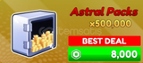 ✨Anime Rangers X 500,000 Golds Astral Packs✨