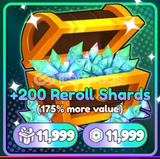 ✨Anime Reborn +200 Reroll Shards ✨