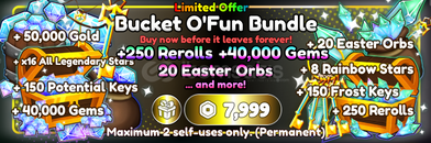 ✨Anime Reborn Bucket O`Fun Bundle ✨