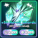 ✨Anime Reborn +50 Reroll Shards ✨