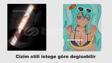 Anime stili illustration