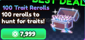 ⭐ Anime Vanguard 100 Trait Rerolls⭐