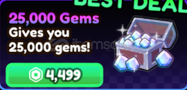 ⭐ Anime Vanguard 25000 Gems⭐