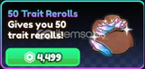 ✨Anime Vanguard 50 Trait Rerolls✨(GİFT)
