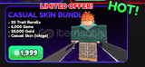 ⭐[ Anime Vanguard ] CASUAL SKIN BUNDLE