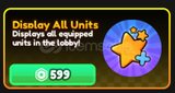 ⭐Anime Vanguard⭐Display All Units⭐
