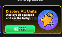 Anime Vanguards : Display All Units GİFT
